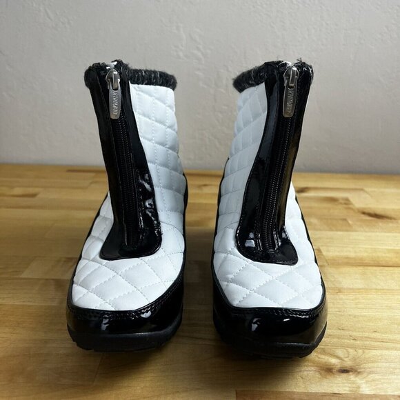 Khombu Megan Boots White Waterproof Cold Rated Memory Foam Winter Size 5 - Picture 4 of 10